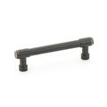 Emtek Jasper Cabinet Pull w/ 4" Center To Center Polished Nickel Lifetime Finish Metal in Brown | Wayfair 86687US10B