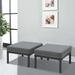 Orren Ellis Outdoor Ottoman w/ Cushion in Gray | 15.8 H x 23.6 W x 23.6 D in | Wayfair 1CBA261D50434BE4A550705FC584C4E9