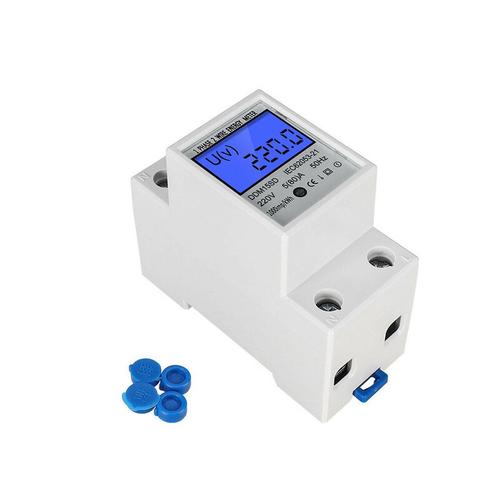 Tinor - Stromzähler - DIN digitaler Energiezähler - 80 A - 220 V - DIN LCD - Zwischen-/Stromzähler