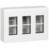 078883L Box workstation da parete Mosaico per moduli 3x4, bianco - Legrand