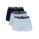 BOSS Herren Pyjama-Shorts Webboxer Unterhose Boxer Shorts 3er Pack, Farbe:Blau, Größe:L, Artikel:-465 Open Blue