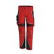 QUALITEX HIGH QUALITY WORKWEAR Qualitex Arbeitshose 'IRON'' in rot/schwarz, Größe: 56 - moderne Bundhose - funktionale Werkstatthose