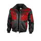 QUALITEX HIGH QUALITY WORKWEAR Qualitex Arbeitsjacke 'zweifarbig'' in schwarz/rot, Größe: XXL - modische Pilotenjacke - ideale Übergangsjacke