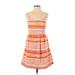 Gap Casual Dress - Mini: Orange Stripes Dresses - Women's Size 0