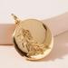 Anthropologie Jewelry | Anthro Build-A-Necklace Botanical Locket Charm - Gold | Color: Gold | Size: Os