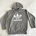 Adidas Tops | Adidas Trefoil Gray Hoodie | Color: Gray | Size: M