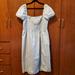 J. Crew Dresses | J. Crew Short Sleeve Smocked Dress In Blue & White Stripe, Nwot, 2x | Color: Blue/White | Size: 2x