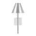 Birch Lane™ Edmont 8" W X 19" H Candle Wall Light Metal in Gray | 18.75 H x 8 W x 8.5 D in | Wayfair AB0C278C9CD243A48170B48109F833ED