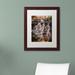 Trademark Fine Art 'Hidden Falls' by Jason Shaffer Framed Photographic Print Canvas, Wood in Brown | 20 H x 16 W x 0.5 D in | Wayfair