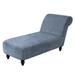 Rosdorf Park Box Cushion Chaise Lounge Slipcover Velvet, Leather in Gray | 30 H x 32 W x 60 D in | Wayfair 481E016909334A3881B7411FEBE55CA6