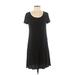 Mossimo Supply Co. Casual Dress - A-Line: Black Solid Dresses - Women's Size Small