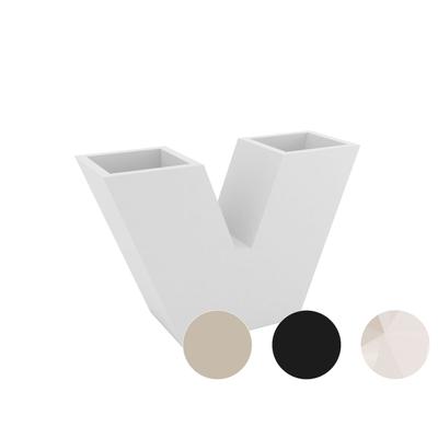 Vondom »UVE« Outdoor Pflanzengefäß 10x30 cm / Ecru / Lackiert Hochglanz Image