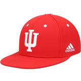 Men's adidas Crimson Indiana Hoosiers On-Field Baseball Fitted Hat