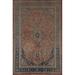 Traditional Floral Mashad Persian Wool Area Rug Hand-knotted Carpet - 6'9" x 9'4"
