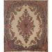 Vintage Vegetable Dye Kerman Persian Area Rug Hand-knotted Wool Carpet - 5'10" x 6'3" Square