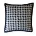 Jiti Indoor Modern & Contemporary Geometric Houndstooth Patterned Cotton Accent Square Throw Pillows 20 x 20