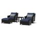 Palisades 5pc Outdoor Motion Club and Ottoman