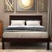 Twin Size Solid Pine Wood Platform Bed with Underneath Storage Space