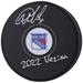 Igor Shesterkin New York Rangers Autographed 2022 Vezina Trophy Winner Hockey Puck with ''2022 Vezina'' Inscription
