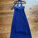 Anthropologie Dresses | Deletta (Anthropologie) Sapphire Blue Halter Maxi Dress | Color: Blue | Size: M