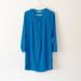 Madewell Dresses | Madewell Silk Midi Blue Long Sleeve Dress | Color: Blue | Size: Xs