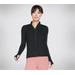 Skechers Women's GO WALK Mesh Jacket Top | Size XS | Black | Nylon/Spandex