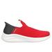 Skechers Boy's Slip-ins: Ultra Flex 3.0 - Smooth Step Sneaker | Size 3.5 | Red/Black | Textile | Machine Washable