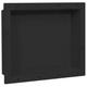 vidaXL Shower Niche Matt Black 41x51x10 cm