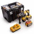 Marteau DEWALT SDS-Plus 3,5J (EPTA) - 54V XR FLEXVOLT - 2 Batteries 9.0 Ah, chargeur, mallette de