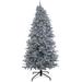 9 ft. Pre-Lit Christmas Matte Silver Metallic Tree - 9 ft