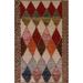 Trellis Moroccan Oriental Wool Area Rug Handmade Living Room Carpet - 6'10" x 9'6"