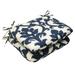 Pillow Perfect Bosco Polyester Navy Rounded Outdoor Seat Cushions (Set of 2)