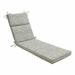 Pillow Perfect Outdoor | Indoor Alauda Frost Chaise Lounge Cushion 72.5 X 21 X 3