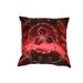 Violet Linen Silky Ornate Embroidered Velvet Floral Design Decorative Cushion Cover