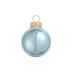 Shiny Finish Glass Christmas Ball Ornaments - 3.25" (80mm) - Light Blue - 8ct