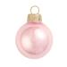 Pearl Finish Glass Christmas Ball Ornaments - 2" (50mm) - Pale Pink - 28ct