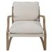 Uttermost Melora Solid Oak Accent Chair - 29.75"W x 38.5"H x 36"D