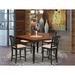 Darby Home Co Rubberwood Dining Set Wood/Upholstered in Black | Wayfair 7E6312A0808D4EF785DBC77CC74879A1