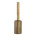 Everly Quinn Gold Metal Table Vase Metal in Yellow | 20 H x 5 W x 5 D in | Wayfair AB7AE9CE03B24E1285822EA6B61EAD6A