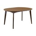 Orren Ellis Thomson Dark Walnut Oval Dining Table Wood in Black/Brown | 30 H in | Wayfair BF745928C5964525AD0398B63AD3BA67