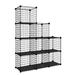 Rebrilliant Jarion Metal Cube Bookcase in Black/Yellow | 36 H x 36 W x 12 D in | Wayfair 1C63DC324156438593BF83DF0ED9B5C8