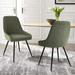 Wade Logan® Audna Dining Chairs Wood/Upholstered/Fabric in Green | 34 H x 19.5 W x 17 D in | Wayfair 568ACDF2D6994D1893BDB00D34F72AD2