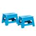 WFX Utility™ 1 - Step Plastic Lightweight Folding Step Stool Plastic in Blue | 12.6 W x 9.8 D in | Wayfair 424FCFBFA255472AAE337BADFD342C65