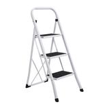 WFX Utility™ 3 - Step Steel Lightweight Folding Step Stool Steel in Gray/White | 18 W x 25.5 D in | Wayfair 6E96F2618DFE4CFDA7F2EBF9D5324784