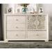 Rosecliff Heights Aubrieana 4 Drawer 63.5" W Combo Dresser Wood in Brown/Green/White | 38 H x 63.5 W x 19.5 D in | Wayfair