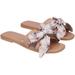 Women's Cuce Kansas City Chiefs Tan Bow Sandals