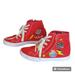 Disney Shoes | Disney Youth Minnie Mouse Red High Top Lace Up Zip Up Graphic Canvas Sneakers 4 | Color: Red/White | Size: 4g