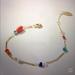 Anthropologie Jewelry | Anthropologie Nwt Serefina Rainbow Bead Bracelet Red Motif | Color: Gold/Red | Size: Os