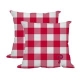 Philadelphia Phillies 2-Pack Buffalo Check Plaid Outdoor Pillow Set