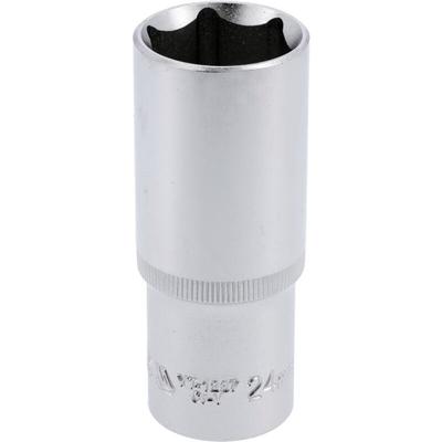 Sechskant Steckschlüssel Nuss Einsatz Lang sw 24 mm 1/2' Image